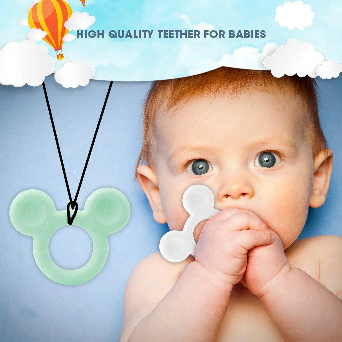 New Animal Style Baby Silicone Teether Food Grade Toys Teething Nursing Silicone BPA Silicone Teether - BIG FRENCHIES