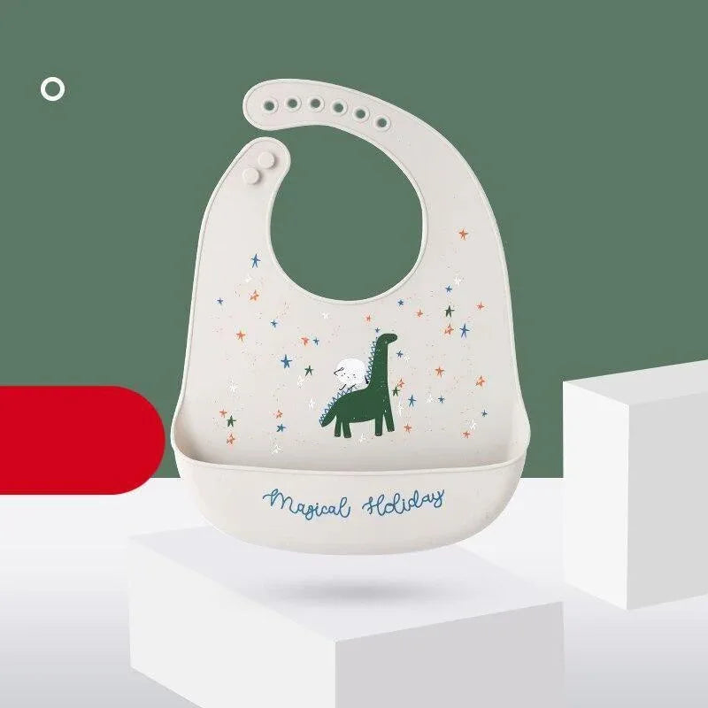 Modern Baby Bibs Waterproof Silicone Feeding Baby Saliva Towel Newborn Cartoon Aprons Baby Bibs Adjustable Burp for Baby Kids - BIG FRENCHIES