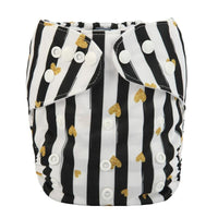 Modrn Printed Baby Pocket Cloth Diaper Nappy Reusable Adjustable Washable Nappies For Baby Boys and Baby Girls In Elegant Style - BIG FRENCHIES