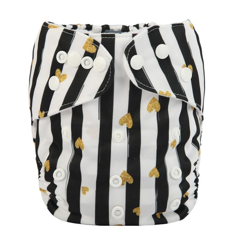 Modrn Printed Baby Pocket Cloth Diaper Nappy Reusable Adjustable Washable Nappies For Baby Boys and Baby Girls In Elegant Style - BIG FRENCHIES