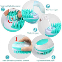 2-in-1 Pet Bath Brush – Soft Silicone Dog Cat Grooming & Massage Comb - BIG FRENCHIES