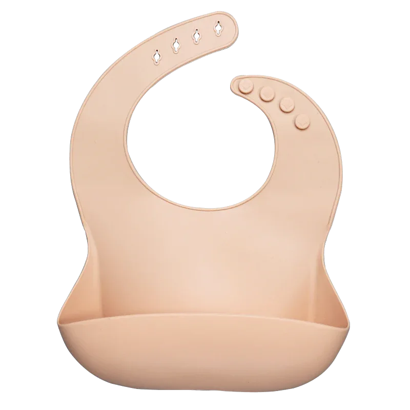 Silicon Breastplate Baby Bib Waterproof Solid Infant Bandana Bibs Newborn Feeding Burp Cloth Bib For Kids - BIG FRENCHIES