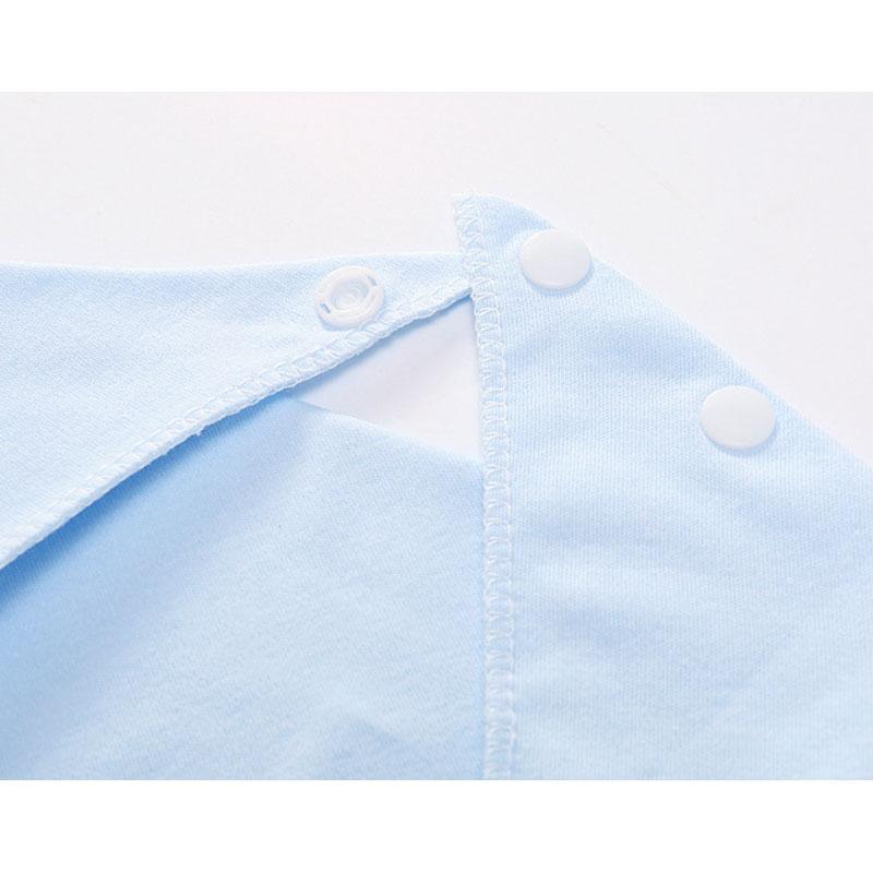 Elastic headscarf double layer cotton baby caps hats with baby bibs set for newborn infant Candy Color - BIG FRENCHIES
