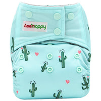 Colorful Modern Baby Cloth Diaper Bamboo Charcoal Nappy All-in-one Diapers sewn 3 Layers Micro fleece Insert Inside Reusable Diaper For Baby and Kids For Unlimited Use - BIG FRENCHIES