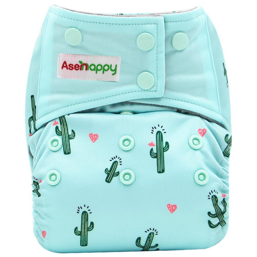 Colorful Modern Baby Cloth Diaper Bamboo Charcoal Nappy All-in-one Diapers sewn 3 Layers Micro fleece Insert Inside Reusable Diaper For Baby and Kids For Unlimited Use - BIG FRENCHIES