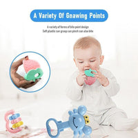Baby Rattle Toys Cartoon Hand Grip Soft Rattles Shaker Teether Infant Newborn Educational Toys For Baby and Kids - BIG FRENCHIES