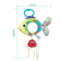 Modern Baby Development Giraffe Animal Hand Bells Rattles Handle Toys Stroller Hanging Teether Baby Toys For Kids - BIG FRENCHIES