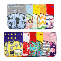Baby Cloth Diaper Reusable Adjustable Pocket Nappy Cover Fit All Diaper Reusable Nappies Cotton In Modern Trend Printed Design For Unlimited Uses - BIG FRENCHIES
