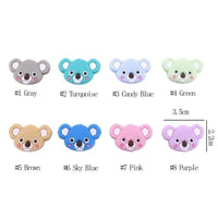 5PCS/SET Silicone Animal Beads BPA Free Baby Teething Beads Toy For Pacifier Clips New Born Silicone Rodent Tiny Rod Baby Teether For Baby Kids - BIG FRENCHIES