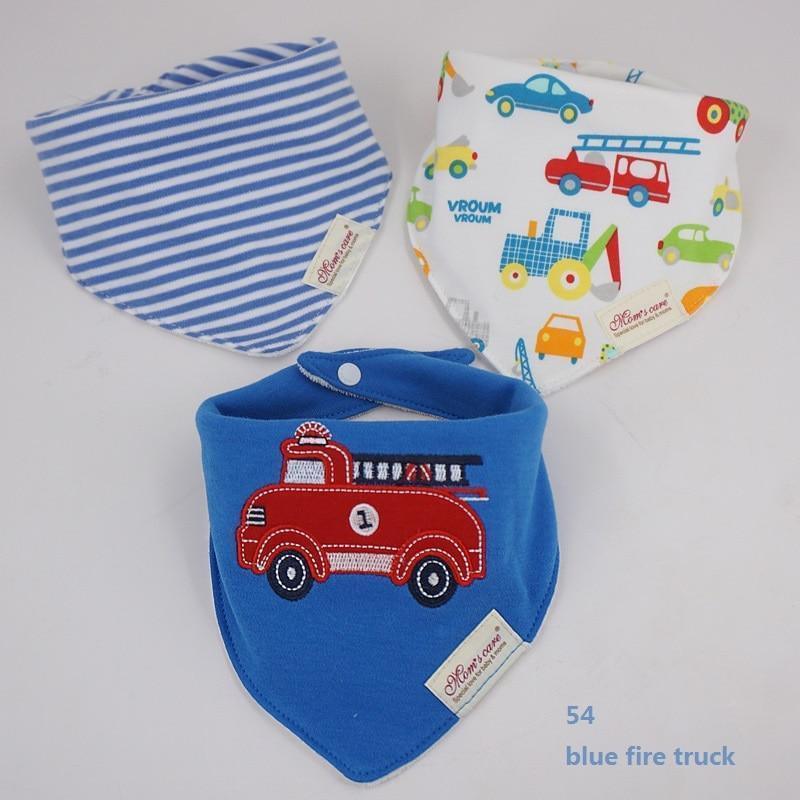 Moder 3PCS Baby Bibs Bandanna Lot Cotton Multi-style Triangle Cartoon For Infant Boys And Girls - BIG FRENCHIES