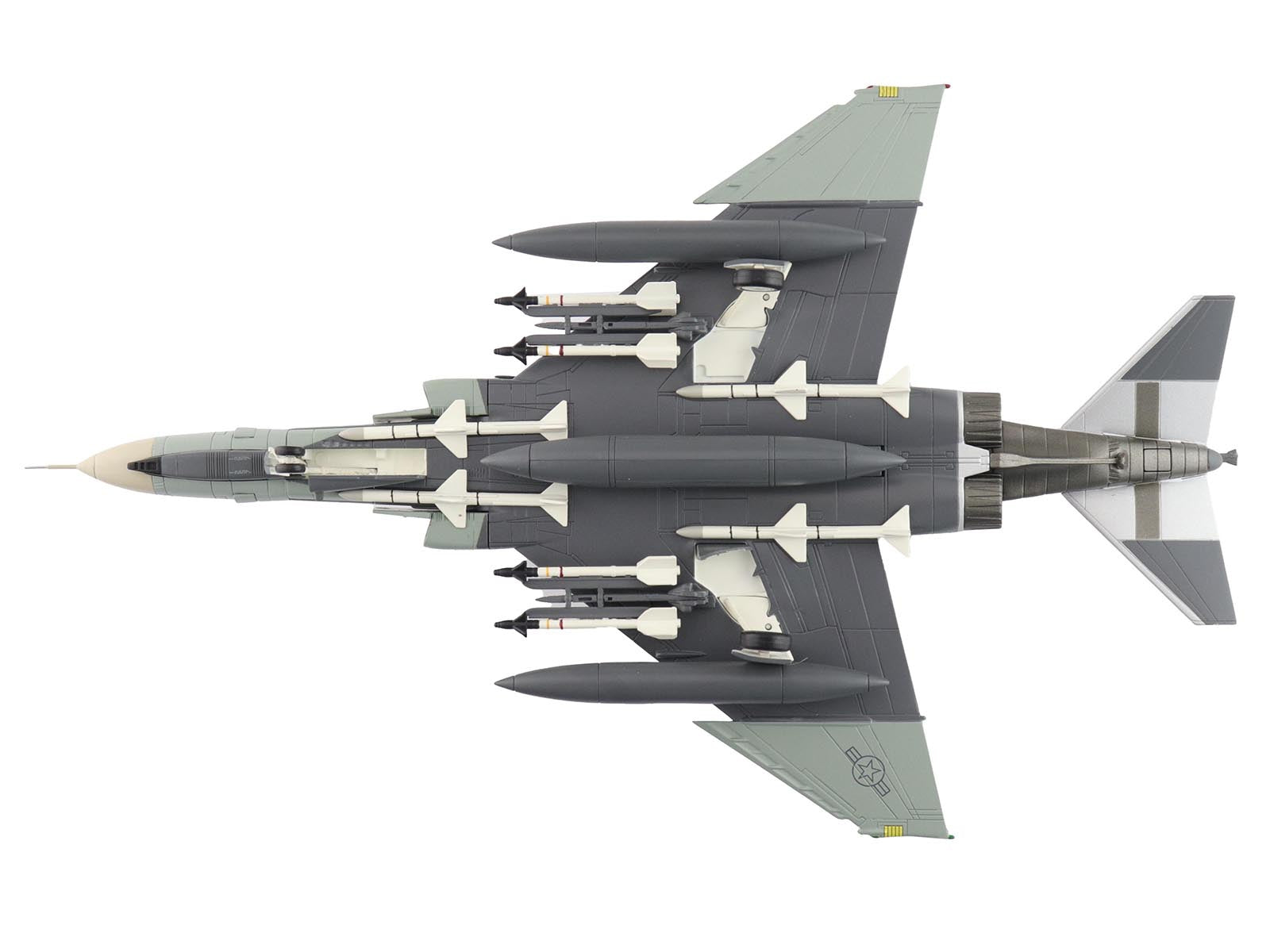 McDonnell Douglas F-4F Phantom II Fighter-Bomber Aircraft "AF72-257 20th Fighter Squadron 49th Fighter Wing Holloman AFB" (2002) United States Air Force "Air Power Series" 1/72 Diecast Model by Hobby Master
