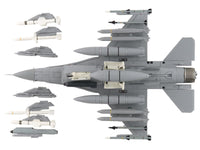 Lockheed F-16D Fighting Falcon Fighter Aircraft "6831 Block 70" (2025) Republic of China Air Force "Air Power Series" 1/72 Diecast Model by Hobby Master