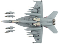 Boeing F/A-18E Super Hornet Fighter Aircraft "168910 Golden Warriors VFA-87 Operation Inherent Resolve" (2017) United States Navy "Air Power Series" 1/72 Diecast Model by Hobby Master