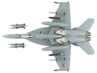Boeing F/A-18F Super Hornet Fighter Aircraft "165875 Green Hornet VX-23 Salty Dogs NAS Patuxent River" (2011) United States Navy "Air Power Series" 1/72 Diecast Model by Hobby Master