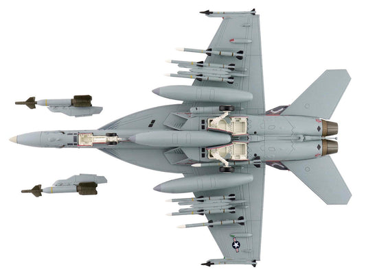 Boeing F/A-18E Super Hornet Fighter Aircraft "166817 VFA-136 Knighthawks USS Trumman" (2024) United States Navy "Air Power Series" 1/72 Diecast Model by Hobby Master