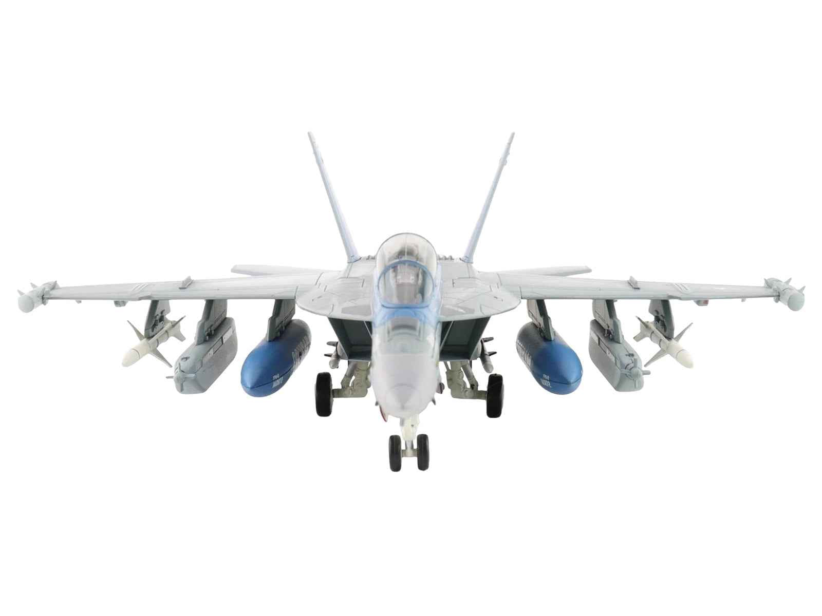 Boeing EA-18G Growler Aircraft "168256 VAQ-139 Cougars" (2025) United States Navy "Air Power Series" 1/72 Diecast Model by Hobby Master