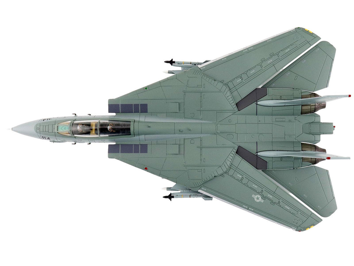 Grumman F-14A Tomcat Fighter Aircraft "VF-1 (with Optional Decals)" United States Navy "Air Power Series" 1/72 Diecast Model by Hobby Master
