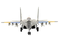 Mikoyan MIG-29 Fulcrum Aircraft "Ghost of Kyiv 40th Tactical Aviation Brigade Vasylkiv Air Base" (2023) Ukrainian Air Force "Air Power Series" 1/72 Diecast Model by Hobby Master