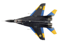 Mikoyan MIG-29 Fulcrum Aircraft "Ghost of Kyiv 40th Tactical Aviation Brigade Vasylkiv Air Base" (2023) Ukrainian Air Force "Air Power Series" 1/72 Diecast Model by Hobby Master