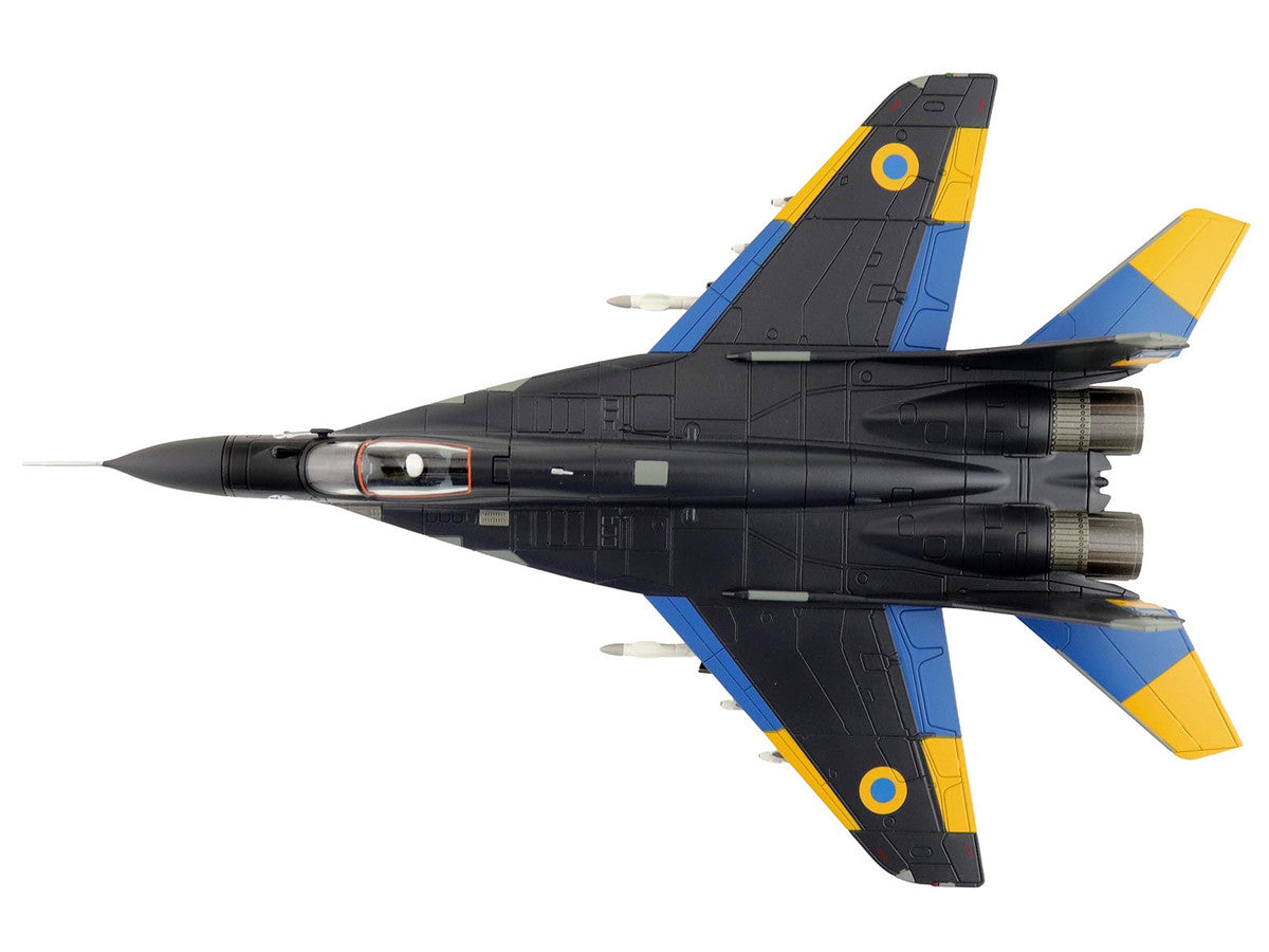 Mikoyan MIG-29 Fulcrum Aircraft "Ghost of Kyiv 40th Tactical Aviation Brigade Vasylkiv Air Base" (2023) Ukrainian Air Force "Air Power Series" 1/72 Diecast Model by Hobby Master