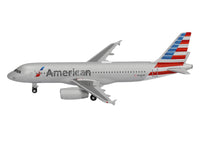 Airbus A320 Commercial Aircraft "American Airlines" (N680AW) Silver with Blue and Red Tail 1/500 Diecast Model Airplane by Herpa