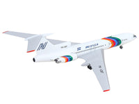 Tupolev TU-154M Commercial Aircraft "Aeronica" (YN-CBT) White with Stripes 1/200 Diecast Model by Herpa