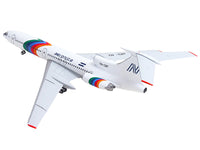Tupolev TU-154M Commercial Aircraft "Aeronica" (YN-CBT) White with Stripes 1/200 Diecast Model by Herpa