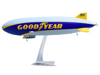 Zeppelin NT Aircraft "Goodyear Blimp - Wingfoot One" (N1A) Gray and Blue with Yellow Stripes 1/200 Diecast Model by Herpa
