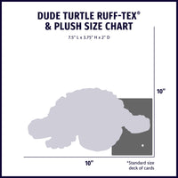 Huggle-Fusion® Dude Turtle Plush & Latex Dog Toy - BIG FRENCHIES