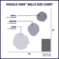 Huggle-Hide® Natural Leather Ball Dog Toy, 2 Pack - BIG FRENCHIES