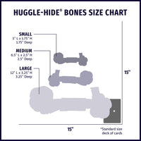 Huggle-Hide® Natural Leather Bone Dog Toy, 3 Pack - BIG FRENCHIES