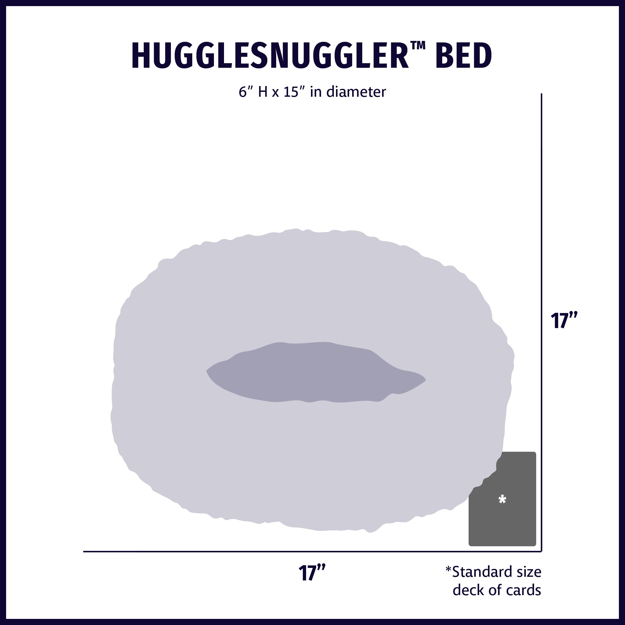 HuggleFleece® HuggleSnuggler™ Cat & Dog Beds - BIG FRENCHIES