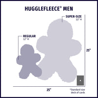 HuggleFleece® Man Plush Dog Toy, Regular - BIG FRENCHIES