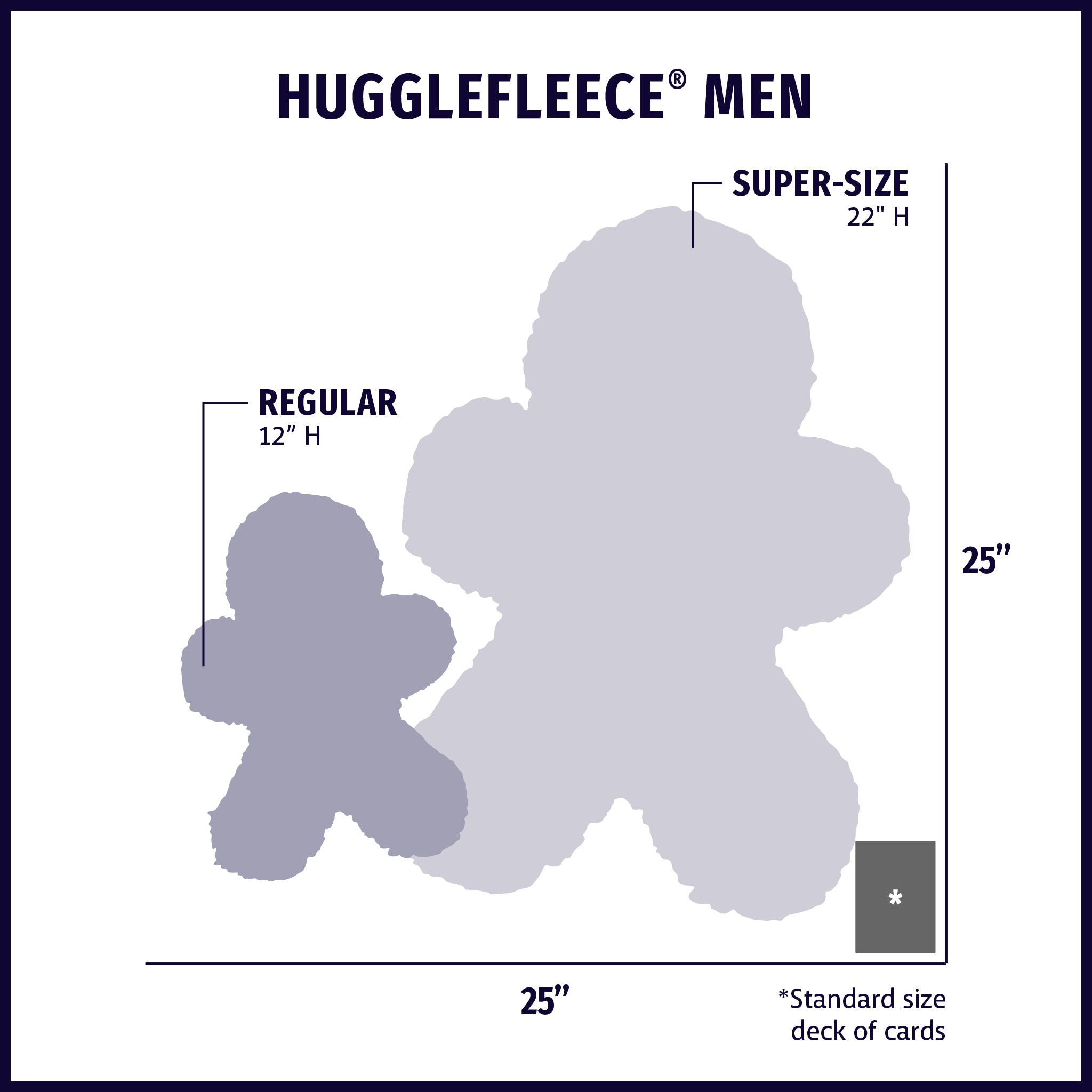 HuggleFleece® Man Plush Dog Toy, Regular - BIG FRENCHIES