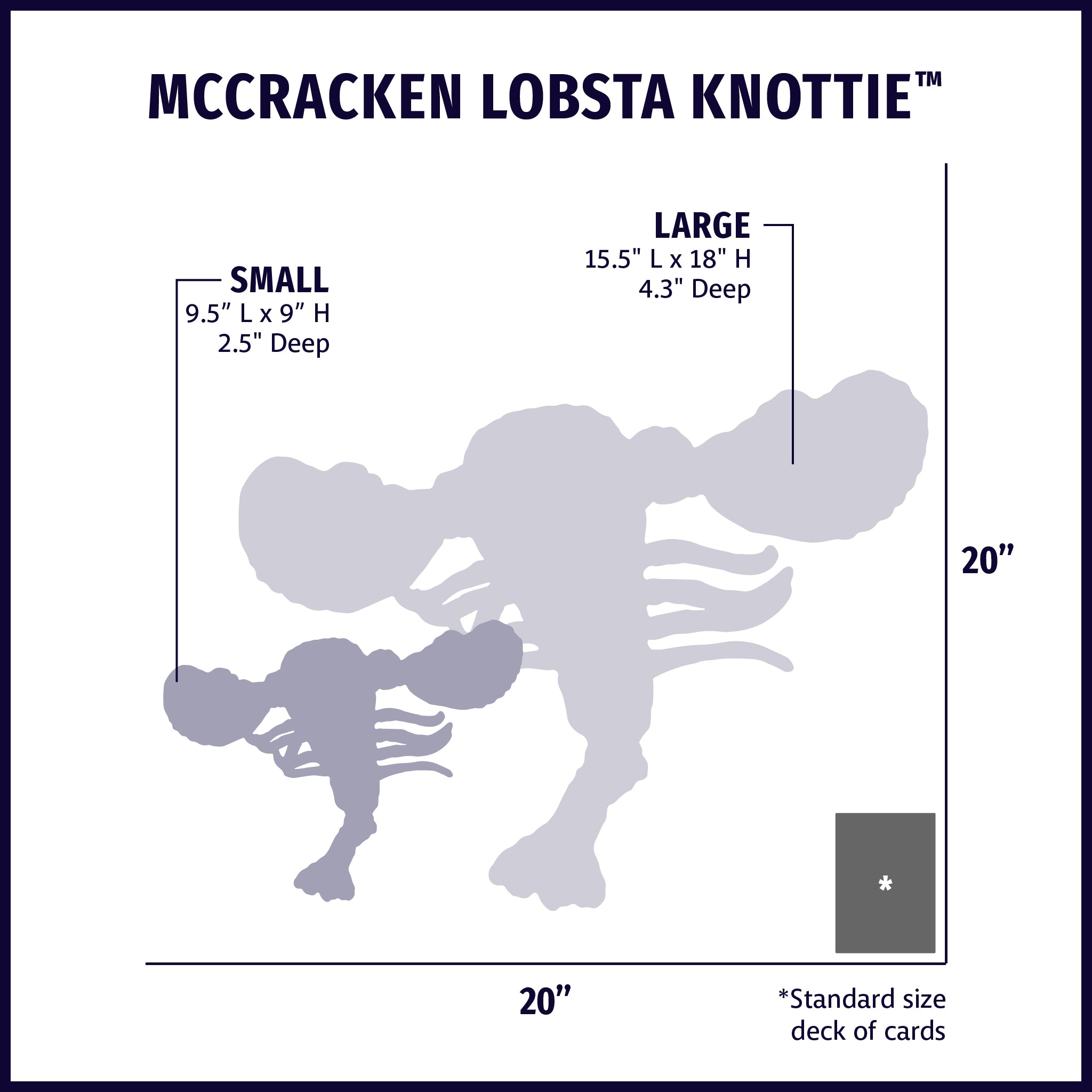 McCracken Lobsta™ Knottie® Plush Dog Toy - BIG FRENCHIES