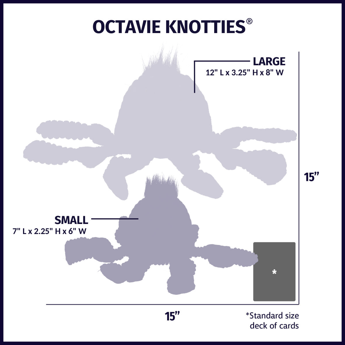 Octavie Octopus Knottie® Plush Dog Toy - BIG FRENCHIES