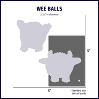Wee Huggles® Assorted Balls Dog Toys, 5 Pack - BIG FRENCHIES