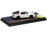 Mazda RX-7 (FC3S) RHD (Right Hand Drive) White "RedSuns" with Ryosuke Takahashi Driver Figure "Initial D" (1995-2013) Manga 1/64 Diecast Model Car by Hobby Japan