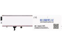 Box Trailer with Reefer White 1/87 (HO) Scale Plastic Model by HO Logistics