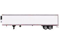 Box Trailer with Reefer White 1/87 (HO) Scale Plastic Model by HO Logistics
