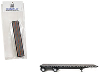 High Boy Spread Axle Flatbed Trailer Black 1/87 (HO) Plastic Model Car by HO Logistics