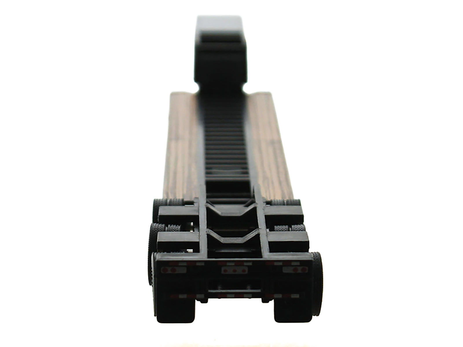 Low Boy Flatbed Trailer Black 1/87 (HO) Plastic Model Car by HO Logistics