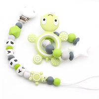 Modern Handmade Pacifier Clips Holder Chain Teething Silicone Pacifier Chains Holder For Baby For Pacifier - BIG FRENCHIES