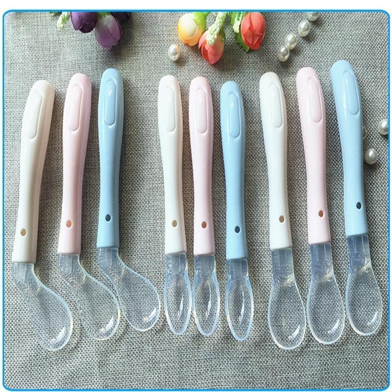 3PCS/SET Baby Soft Silicone Spoon Food Grade Infant Feeder Safety Tableware Learning Spoons Kid Boy Girl Toddler Flatware Feeding Spoons For Kids - BIG FRENCHIES