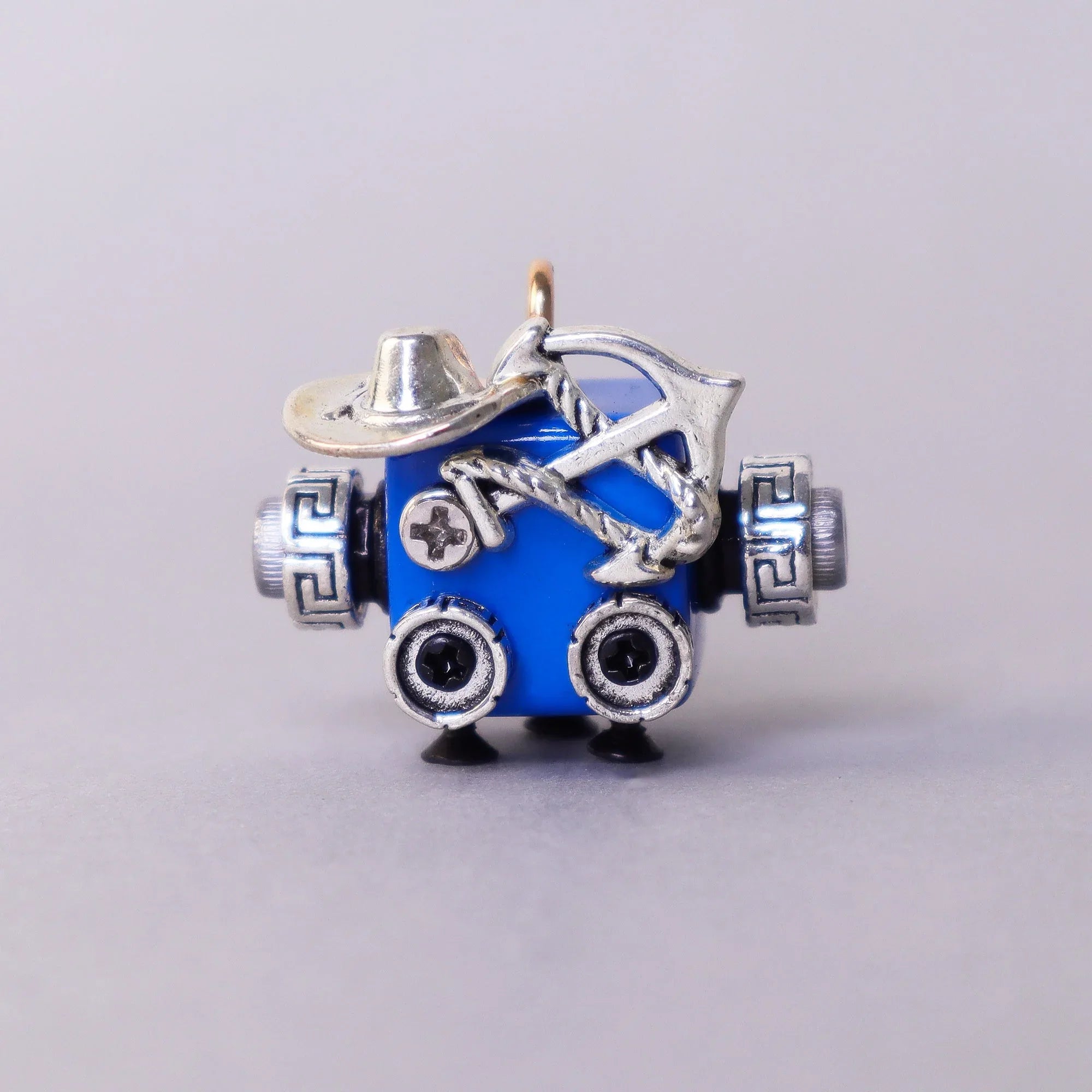 Handcrafted Wooden Bot Necklace, Keychain, or Mini Decor - BIG FRENCHIES