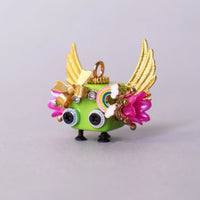Handcrafted Wooden Bot Necklace, Keychain, or Mini Decor - BIG FRENCHIES