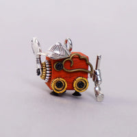 Handcrafted Wooden Bot Necklace, Keychain, or Mini Decor - BIG FRENCHIES