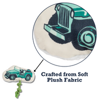 Country Living Retro Army Jeep with Squeaker & Crinkle Paper Plush Dog Toy - BIG FRENCHIES