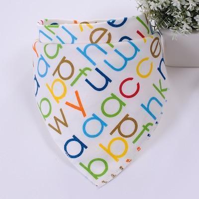 Cute Breathable Bibs Baby Feeding Cartoon Printing Super Absorbent Triangle Scarf Bib Cotton For Newborn Infant Girls And Boys - BIG FRENCHIES