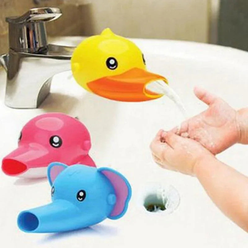 Modern Happy Fun Animals Faucet Extender For Bathroom Baby Tubs Kids Hand Washing Bathroom Sink Accessories - BIG FRENCHIES